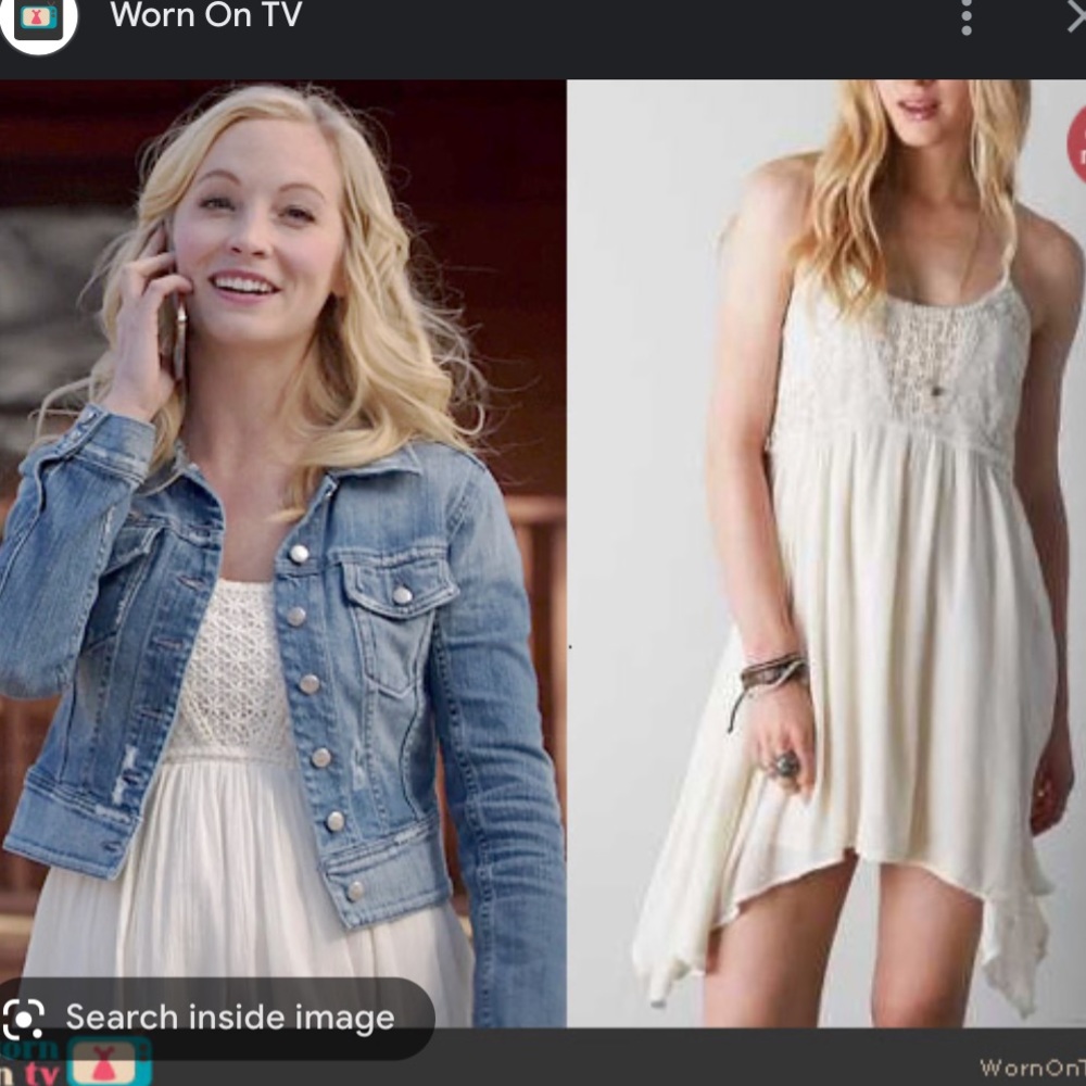 Crochet topped sundress American Eagle Caroline Forbes